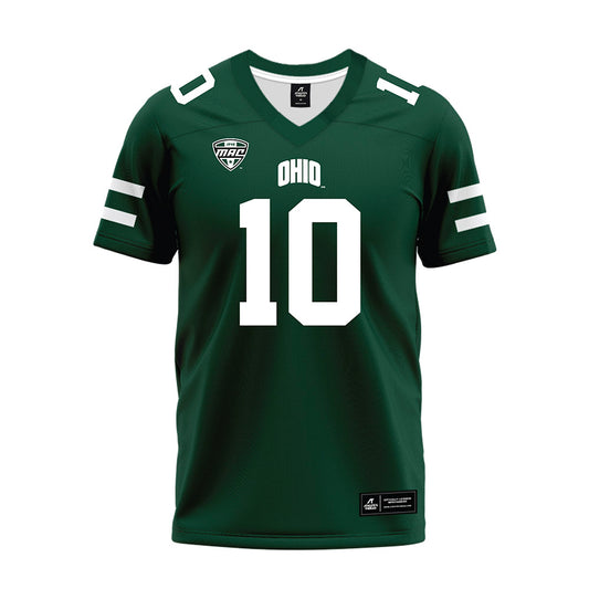 Ohio - NCAA Football : Drayden Pavey - MAC Green Premium Football Jersey-0