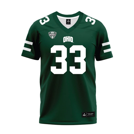 Ohio - NCAA Football : Jake Furtney - MAC Green Premium Football Jersey-0