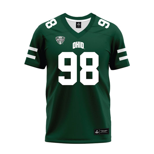Ohio - NCAA Football : Derek Reagans III - MAC Green Premium Football Jersey-0