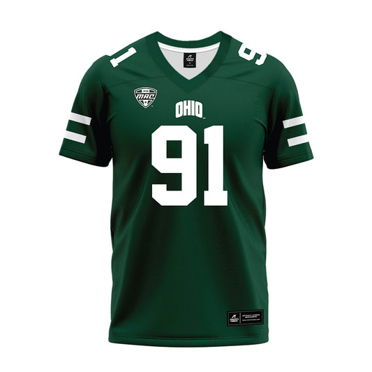 Ohio - NCAA Football : Nate Hunt-Heller - MAC Green Premium Football Jersey-0