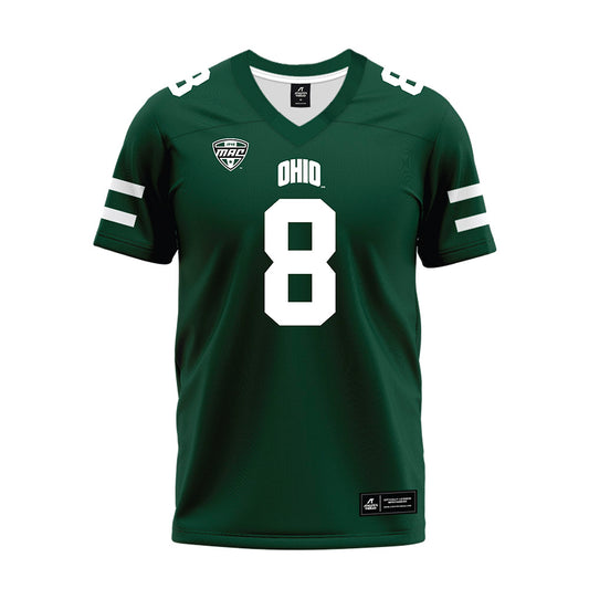 Ohio - NCAA Football : Nick Poulos - MAC Green Premium Football Jersey-0
