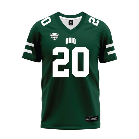 Ohio - NCAA Football : Kendall Bannister - MAC Green Premium Football Jersey-0