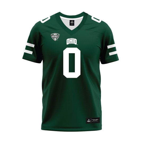 Ohio - NCAA Football : Delaney Crawford - MAC Green Premium Football Jersey-0