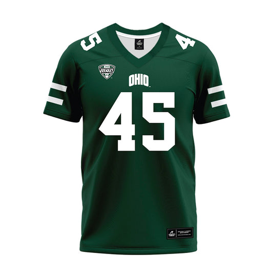 Ohio - NCAA Football : Brady Wharton - MAC Green Premium Football Jersey-0