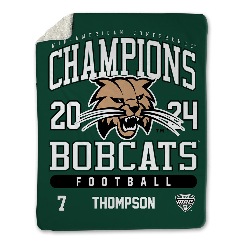 Ohio - NCAA Football : Eli Thompson - MAC Blanket-0