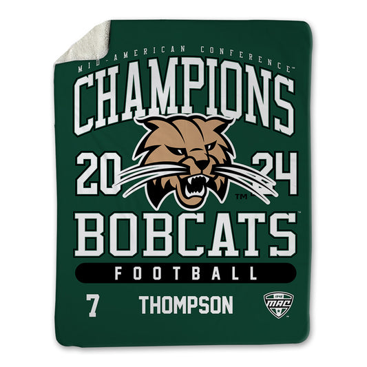 Ohio - NCAA Football : Eli Thompson - MAC Blanket-0