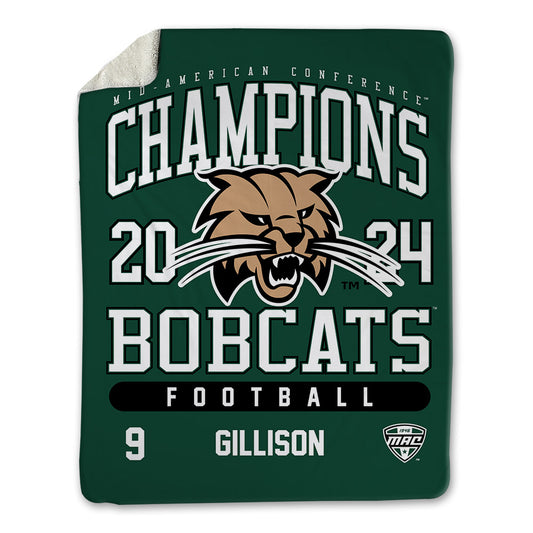 Ohio - NCAA Football : Ty Gillison - MAC Blanket-0