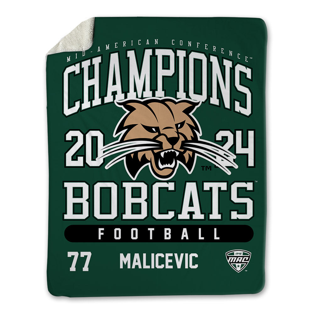 Ohio - NCAA Football : Sandro Malicevic - MAC Blanket-0