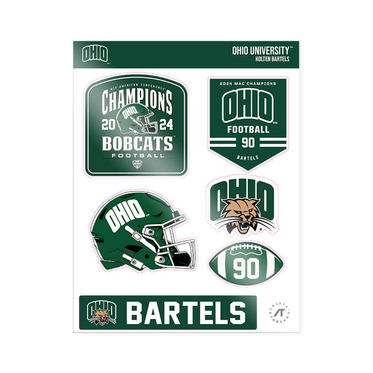 Ohio - NCAA Football : Kolten Bartels - MAC Sticker Sheet-0