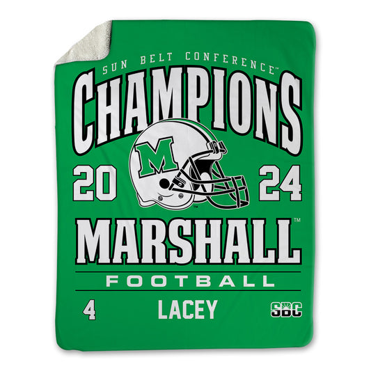 Marshall - NCAA Football : Demarcus Lacey - SBC Champions Blanket-0