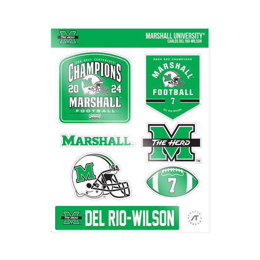 Marshall - NCAA Football : Carlos Del Rio-Wilson - SBC Champions Sticker Sheet-0
