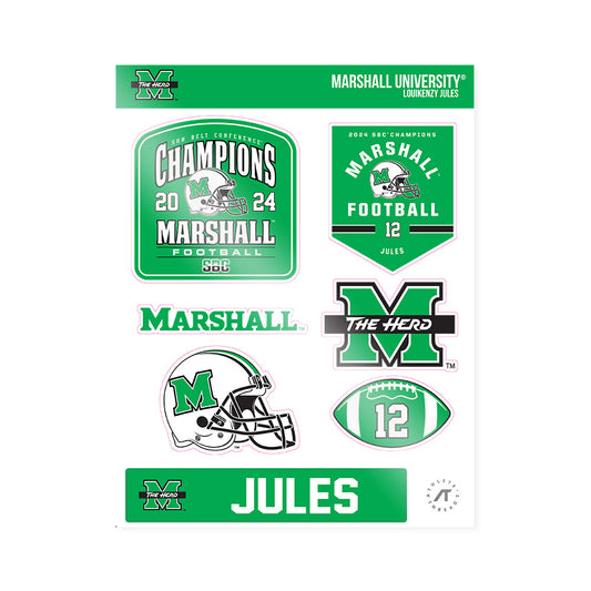 Marshall - NCAA Football : Louikenzy Jules - SBC Champions Sticker Sheet-0