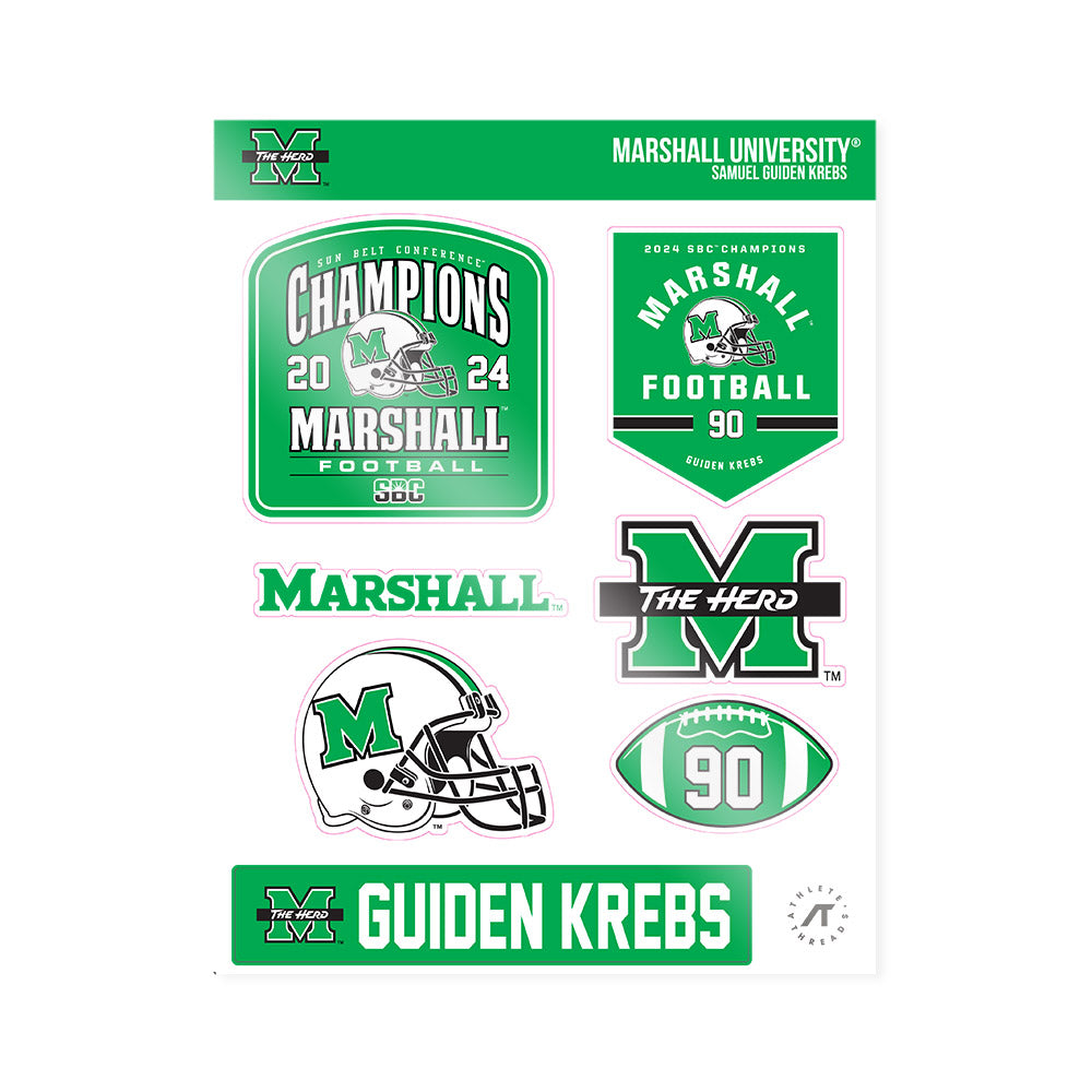 Marshall - NCAA Football : Samuel Guiden Krebs - SBC Champions Sticker Sheet-0