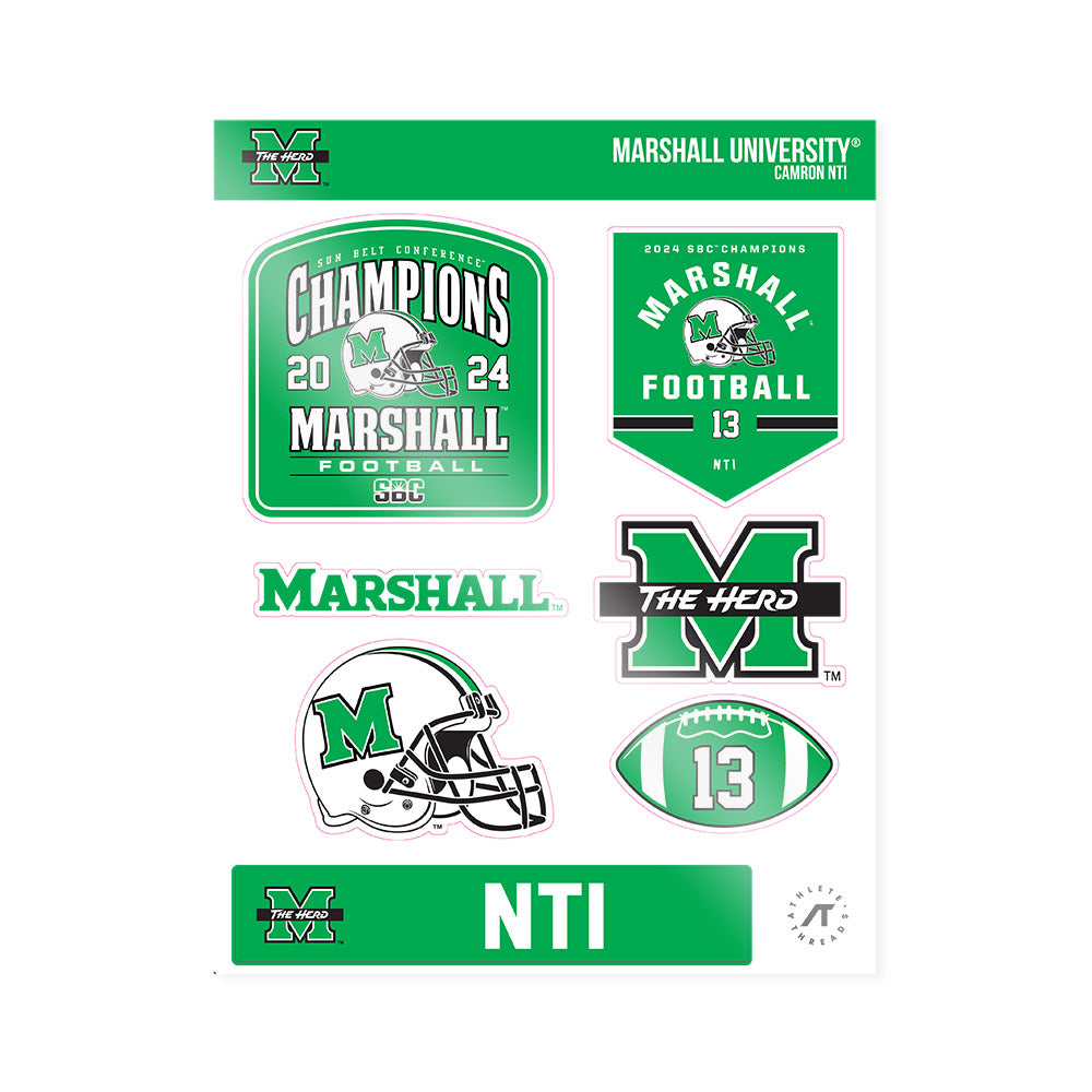 Marshall - NCAA Football : Camron Nti - SBC Champions Sticker Sheet-0