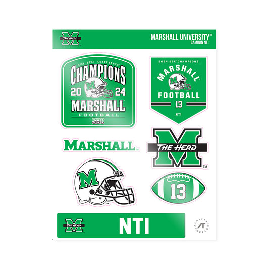 Marshall - NCAA Football : Camron Nti - SBC Champions Sticker Sheet-0