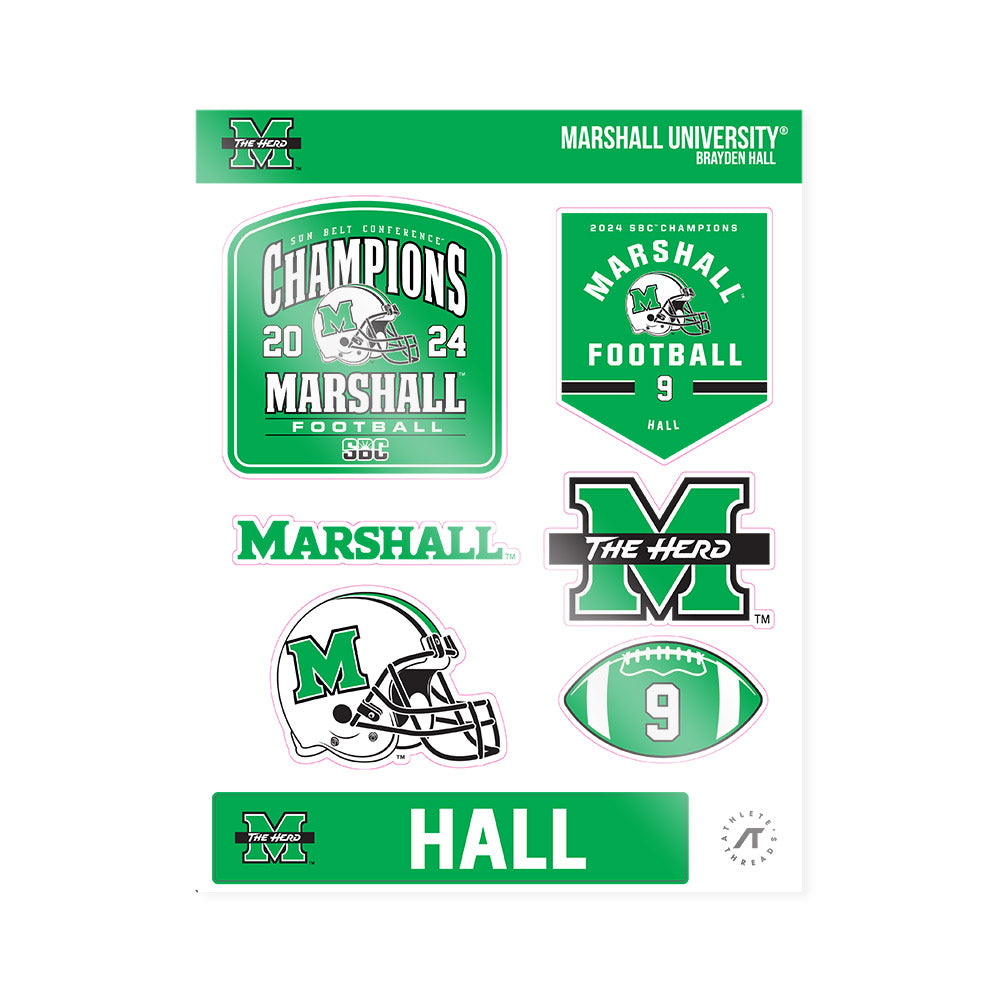 Marshall - NCAA Football : Brayden Hall - SBC Champions Sticker Sheet-0