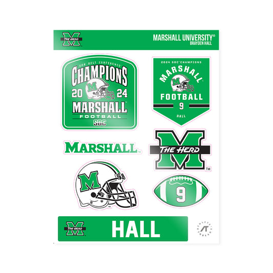 Marshall - NCAA Football : Brayden Hall - SBC Champions Sticker Sheet-0