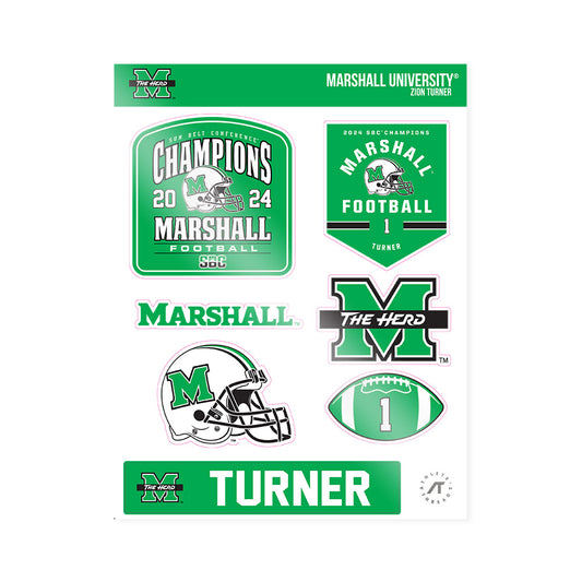 Marshall - NCAA Football : Zion Turner - SBC Champions Sticker Sheet-0
