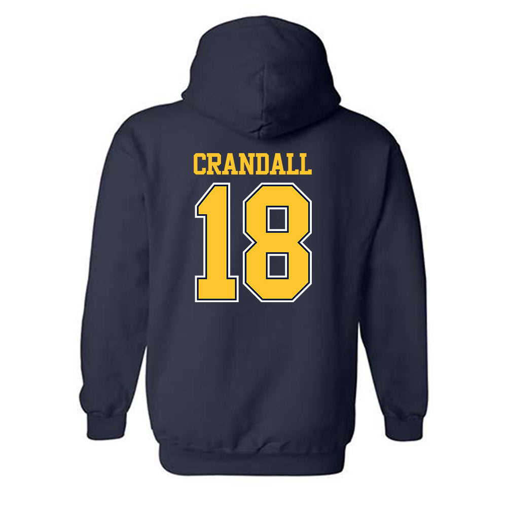 UCI - NCAA Baseball : Zach Crandall - Classic Shersey Hooded Sweatshirt-1