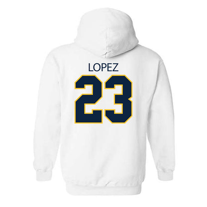 UCI - NCAA Men's Soccer : Darwin Lopez - Classic Shersey Hooded Sweatshirt-1