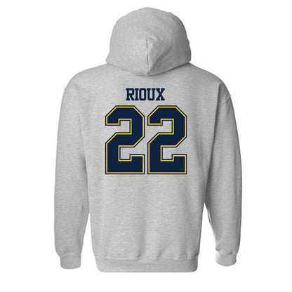UCI - NCAA Men's Basketball : Olivier Rioux - Classic Shersey Hooded Sweatshirt-1