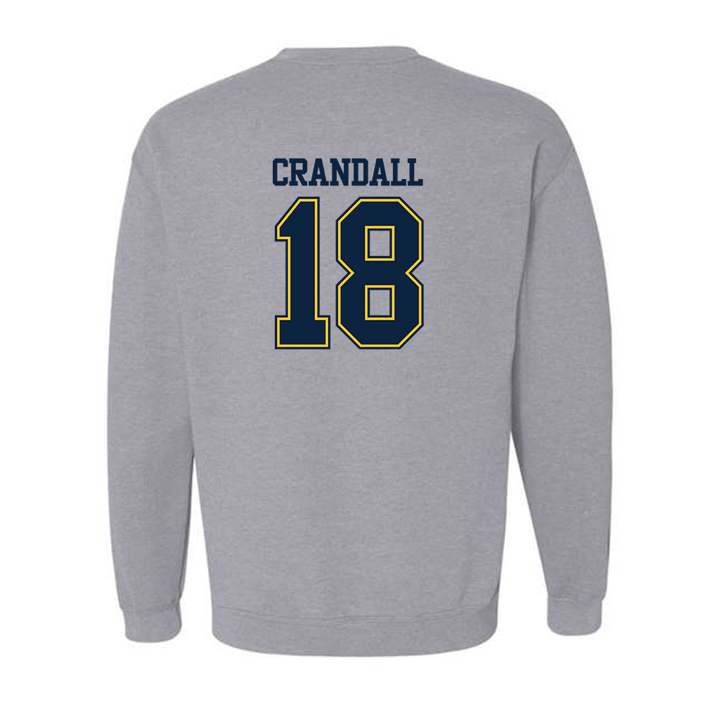 UCI - NCAA Baseball : Zach Crandall - Classic Shersey Crewneck Sweatshirt-1