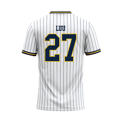 UCI - NCAA Baseball : Brandon Luu - White Baseball Jersey-1