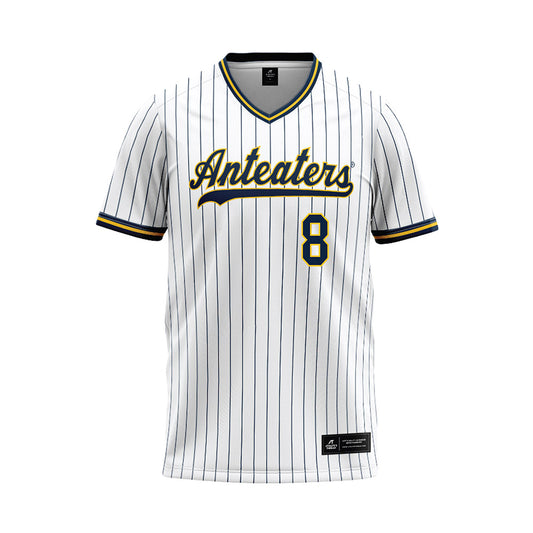 UCI - NCAA Baseball : Dylan Hillman - White Baseball Jersey-0