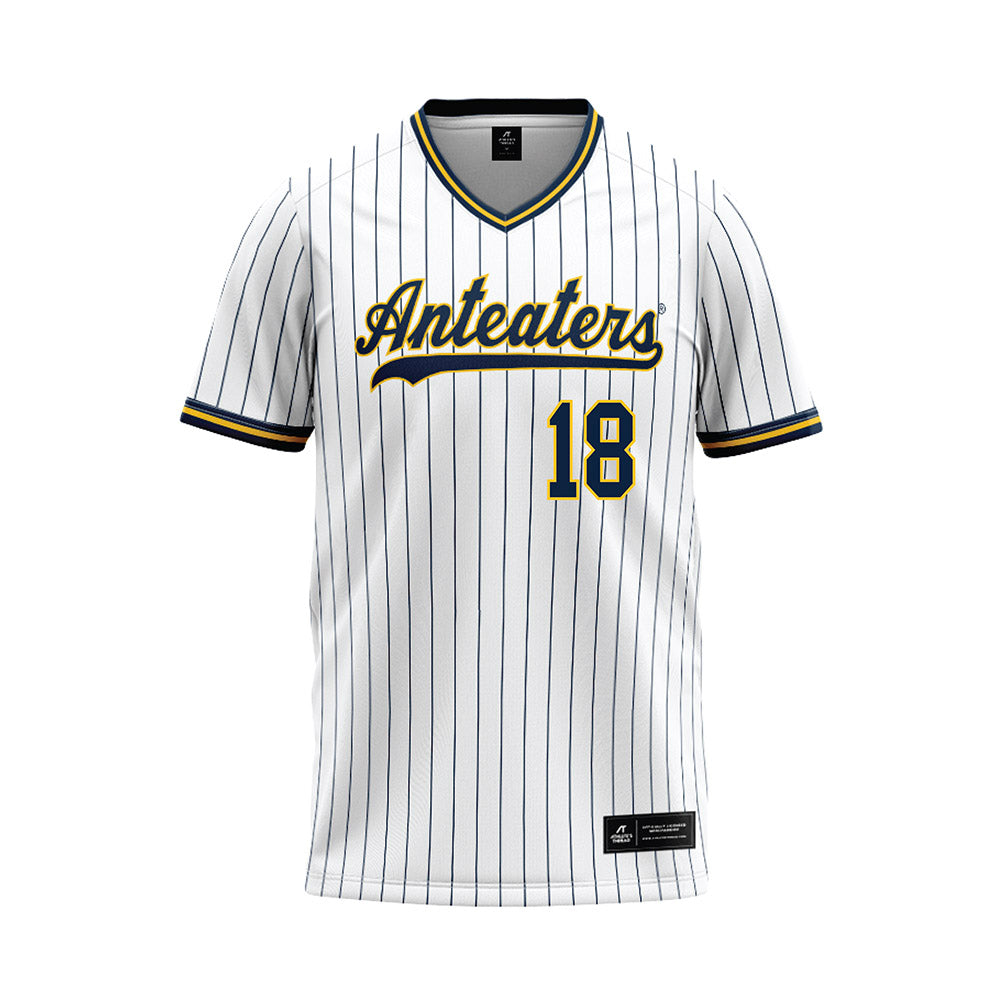 UCI - NCAA Baseball : Zach Crandall - White Baseball Jersey-0