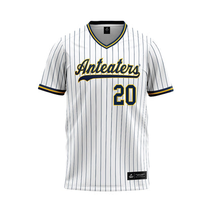 UCI - NCAA Baseball : Tim Grack - White Baseball Jersey-0