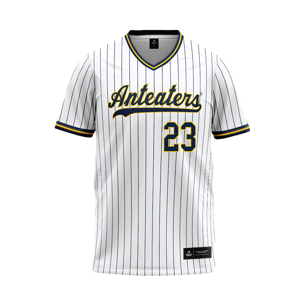 UCI - NCAA Baseball : Dane Grant - White Baseball Jersey-0