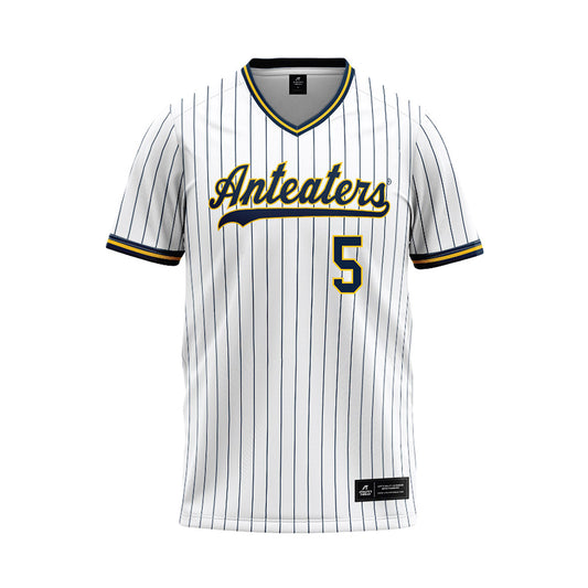 UCI - NCAA Baseball : James Castagnola - White Baseball Jersey-0