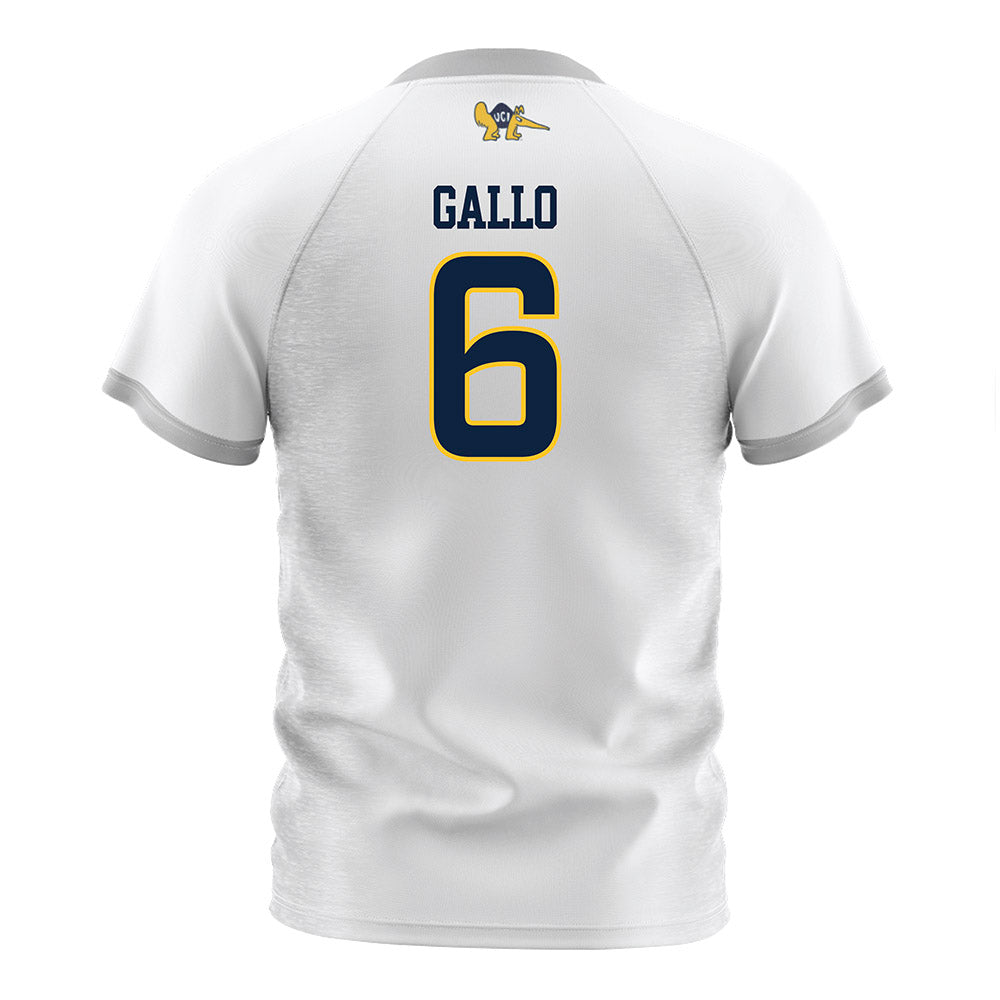 UCI - NCAA Men's Soccer : Cristian Gallo - White Soccer Jersey-1
