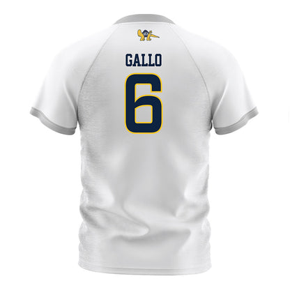 UCI - NCAA Men's Soccer : Cristian Gallo - White Soccer Jersey-1