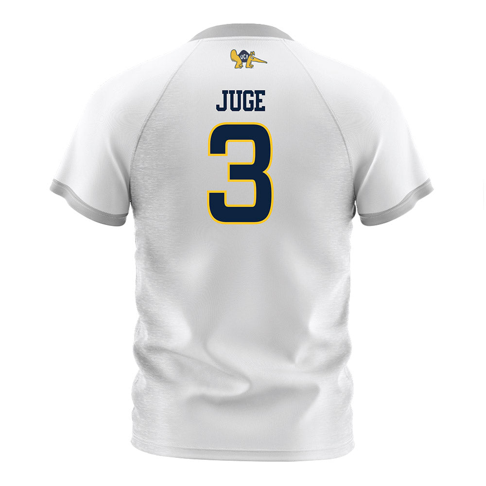UCI - NCAA Men's Soccer : Elijah Juge - White Soccer Jersey-1
