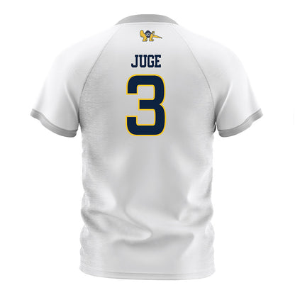 UCI - NCAA Men's Soccer : Elijah Juge - White Soccer Jersey-1