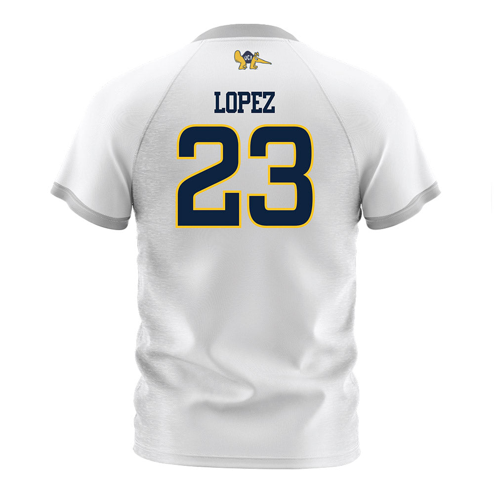 UCI - NCAA Men's Soccer : Darwin Lopez - White Soccer Jersey-1