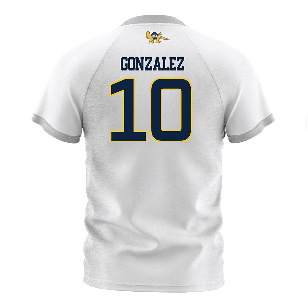 UCI - NCAA Men's Soccer : Misael Gonzalez - White Soccer Jersey-1