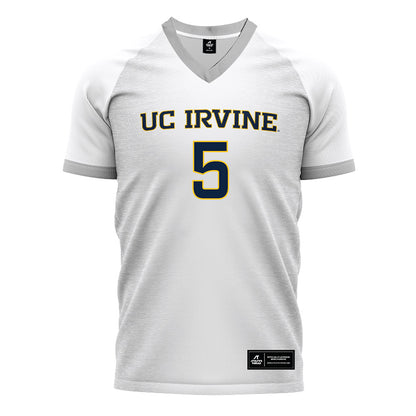 UCI - NCAA Men's Soccer : Gustavo Gonzalez - White Soccer Jersey-0