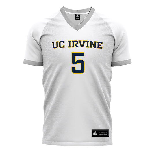 UCI - NCAA Men's Soccer : Gustavo Gonzalez - White Soccer Jersey-0