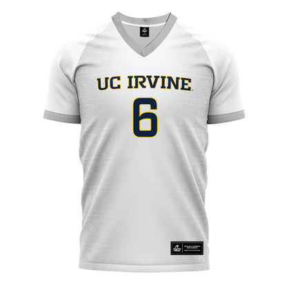 UCI - NCAA Men's Soccer : Cristian Gallo - White Soccer Jersey-0