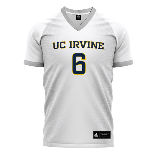 UCI - NCAA Men's Soccer : Cristian Gallo - White Soccer Jersey-0
