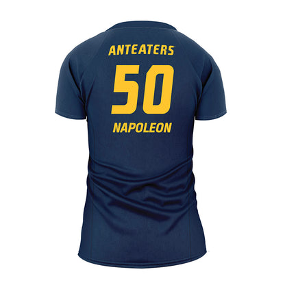 UCI - NCAA Women's Volleyball : Emma Napoleon - Blue Volleyball Jersey-1