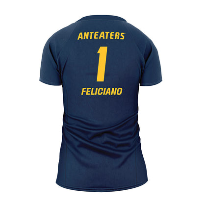 UCI - NCAA Women's Volleyball : Nicole Feliciano - Blue Volleyball Jersey-1