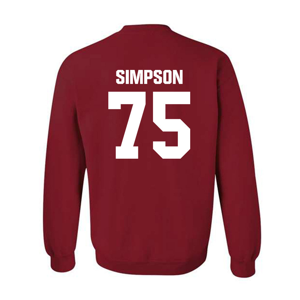 Indiana - NCAA Football : Sam Simpson - Classic Shersey Crewneck Sweatshirt-1