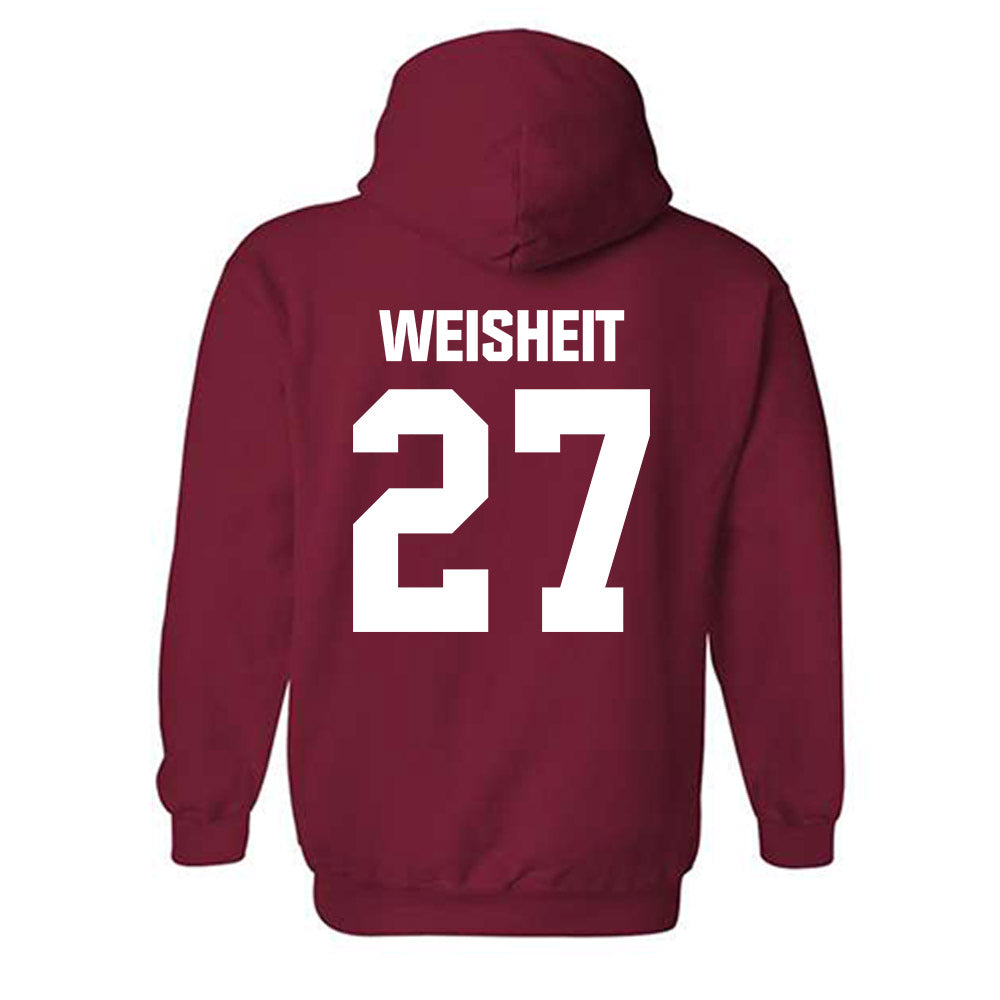 Indiana - NCAA Baseball : Clayton Weisheit - Classic Shersey Hooded Sweatshirt-1