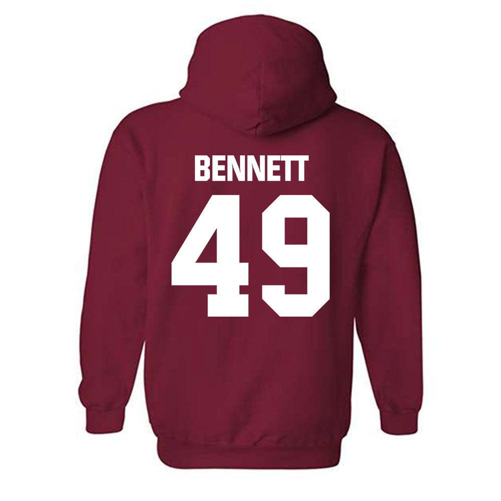 Indiana - NCAA Baseball : Eli Bennett - Classic Shersey Hooded Sweatshirt-1