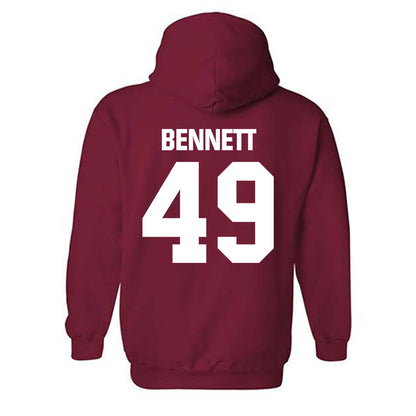 Indiana - NCAA Baseball : Eli Bennett - Classic Shersey Hooded Sweatshirt-1