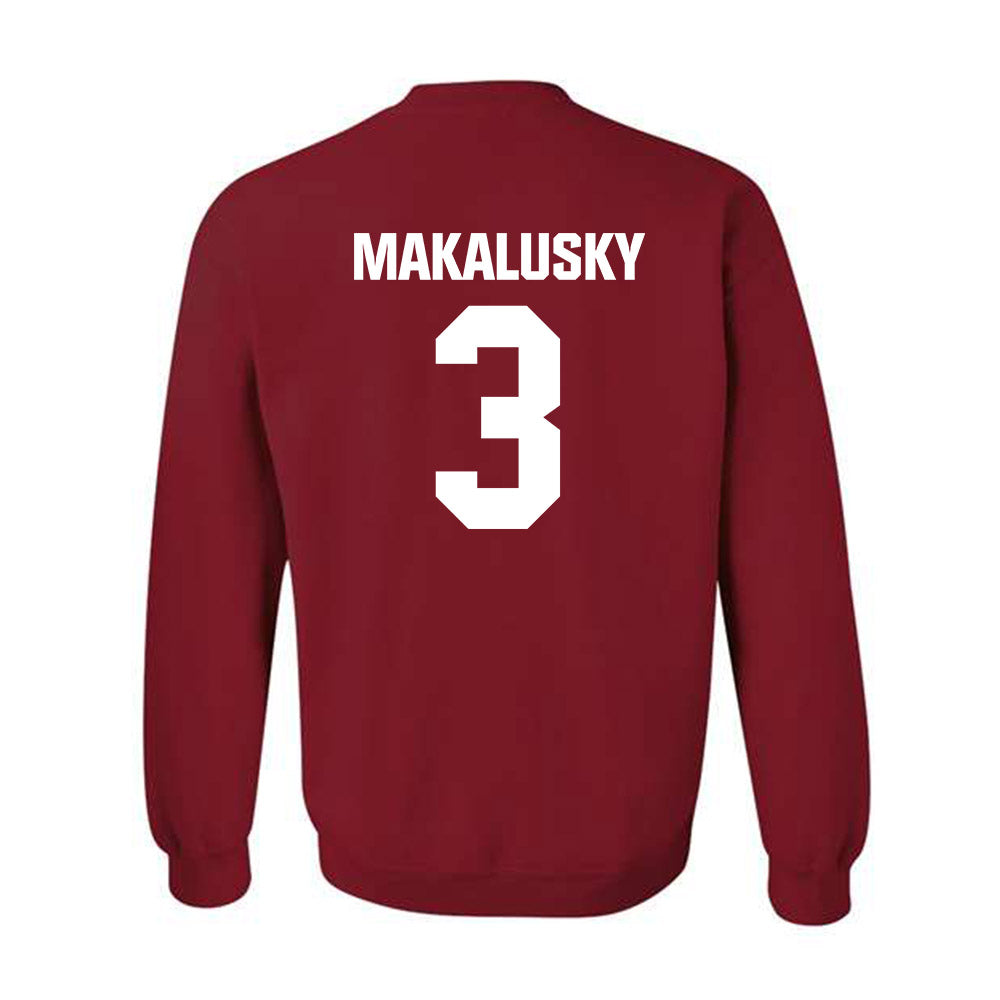 Indiana - NCAA Women's Basketball : Maya Makalusky - Classic Shersey Crewneck Sweatshirt-1