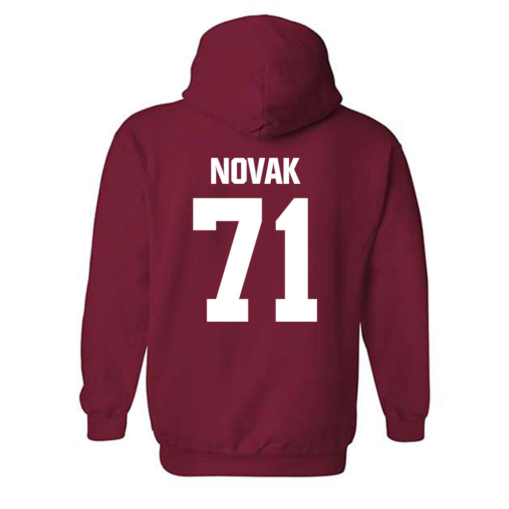 Indiana - NCAA Football : Benjamin Novak - Classic Shersey Hooded Sweatshirt-1